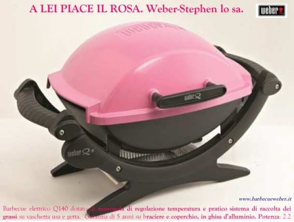 Arriva il Barbecue rosa! Da Weber-Stephen