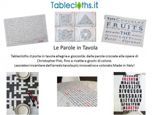 Tablecloths.it - Le Parole in Tavola: tovagliette originali e divertenti!