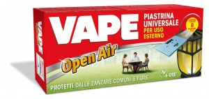 Vape presenta la Ricarica Mat Open Air: per evitare le zanzare anche in giardino!