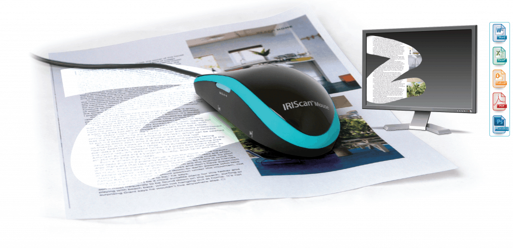 IRIScan™ Mouse: basta un clic e ... scannerizzi qualsiasi documento!