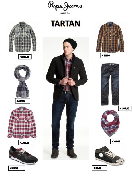 Stile tartan per la collezione A/W 2014 di Pepe Jeans London