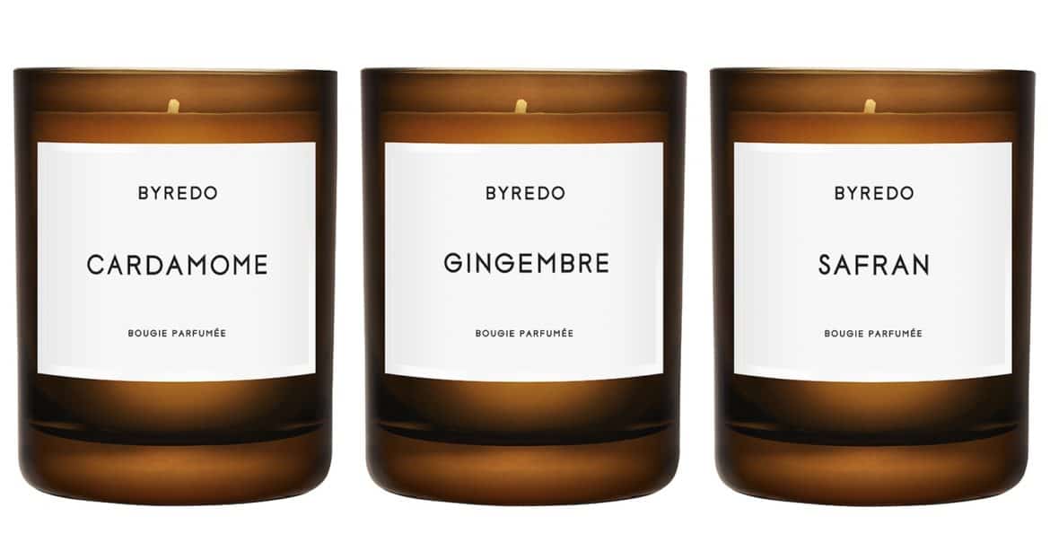 La collezione di candele BYREDO, a base di fragranze esclusive ed esotiche