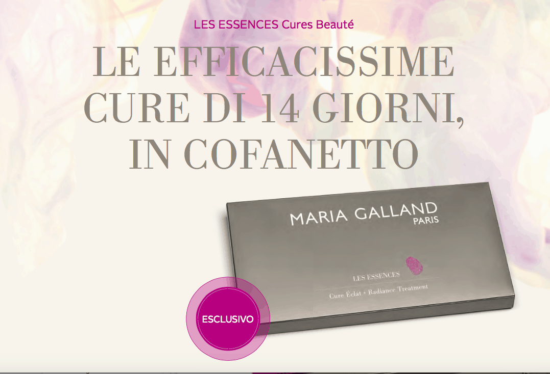 Maria Galland presenta Les Cures Essences Coffrets