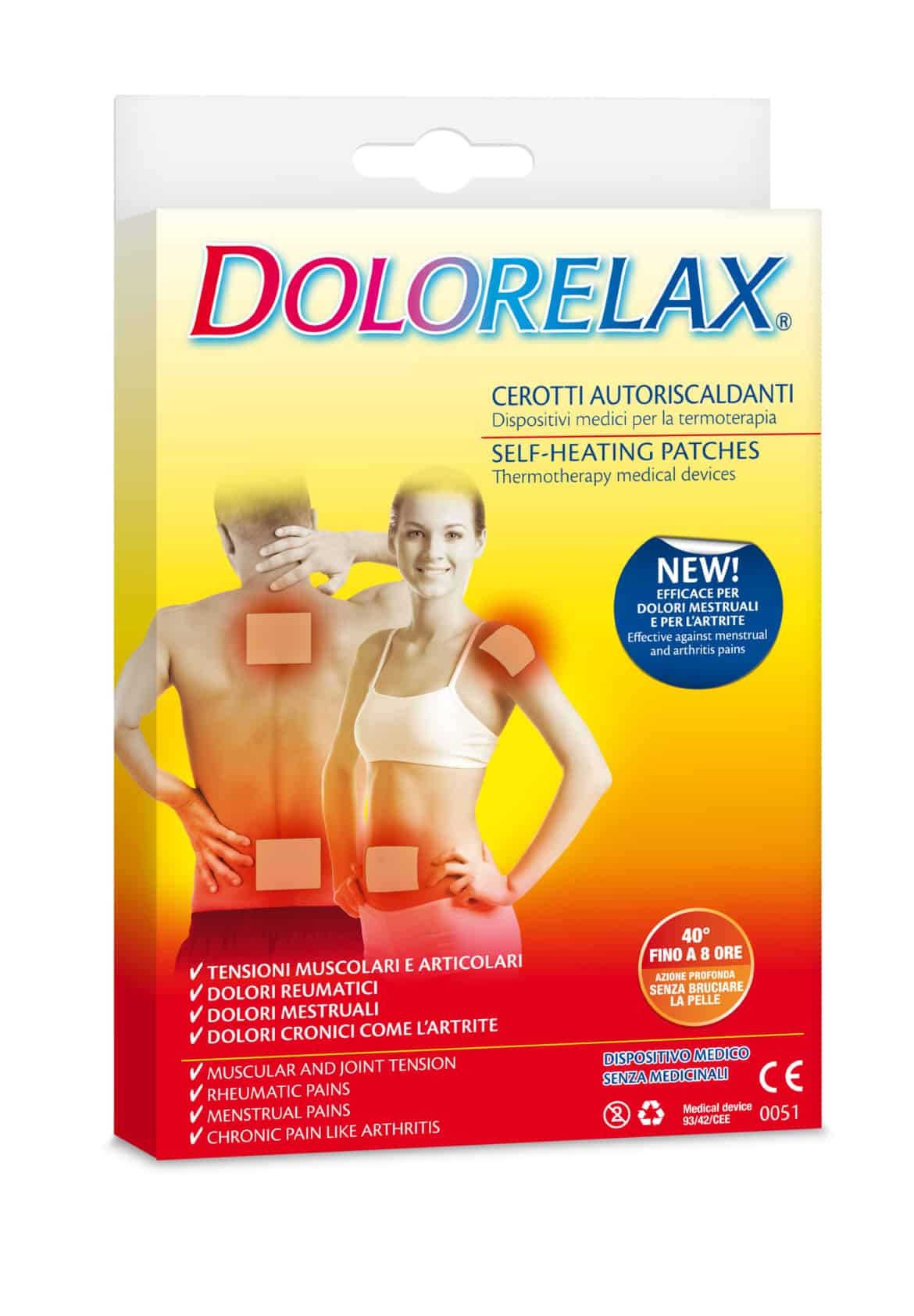 Dolorelax® , il cerotto autoriscaldante che allevia tensioni muscolari e infiammazioni