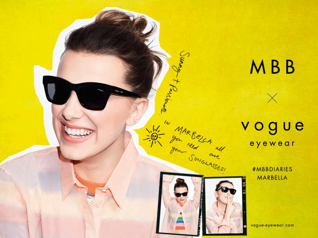 Millie Bobby Brown x Vogue Eyewear, la capsule collection di occhiali alla moda - Le Shopping News Il Magazine per gli Appassionati di Moda e Tendenze