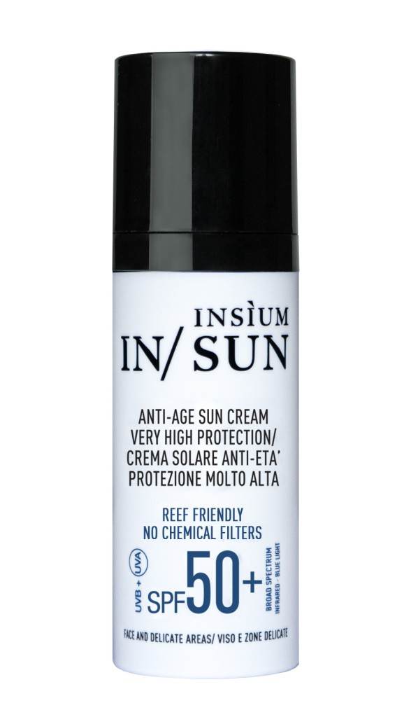 Insium, Crema Solare Anti-Età 50+ senza filtri chimici e reef friendly - Le Shopping News Il Magazine per gli Appassionati di Moda e Tendenze