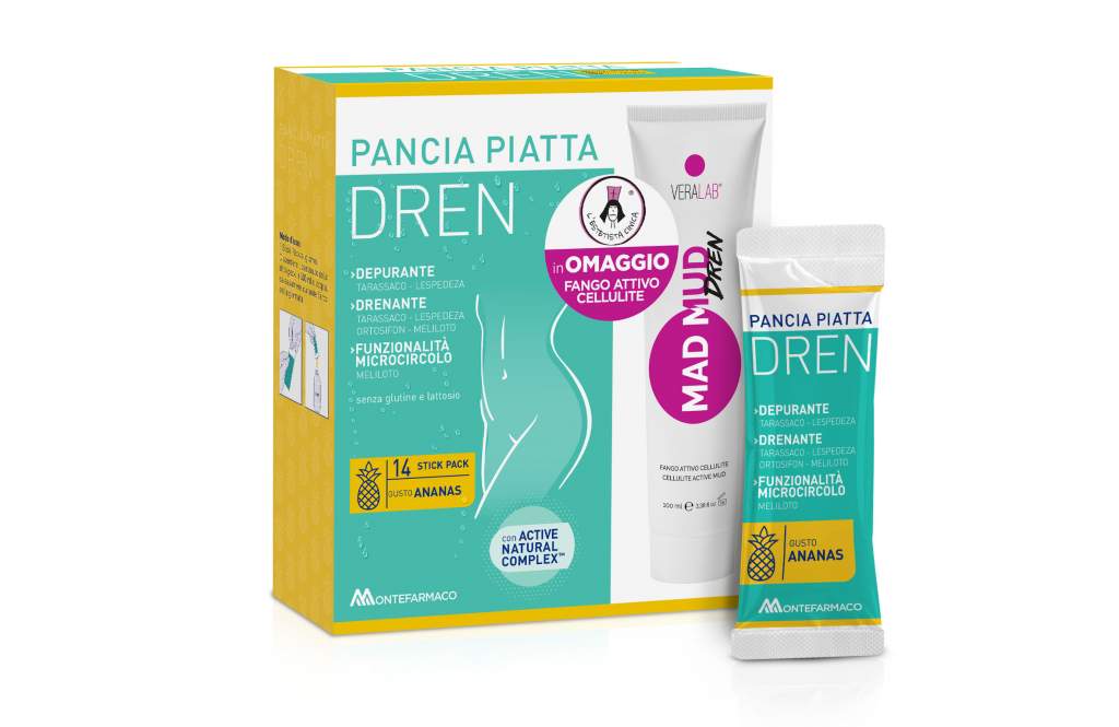 Montefarmaco lancia Pancia Piatta Dren - Le Shopping News Il Magazine per gli Appassionati di Moda e Tendenze