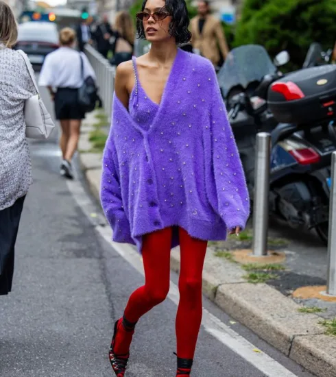 Collant Colorati: La Tendenza Street Style Autunno 2023